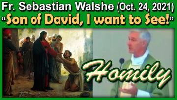 Fr. Sebastian Walshe, I Want To See (Oct. 24, 2021)