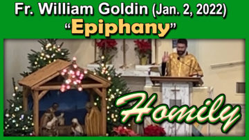 Jan. 2, 2022 Homily by Fr. William - Epiphany