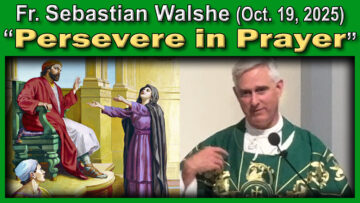 Oct. 19, 2025 - Fr. Sebastian - Persevere in Prayer